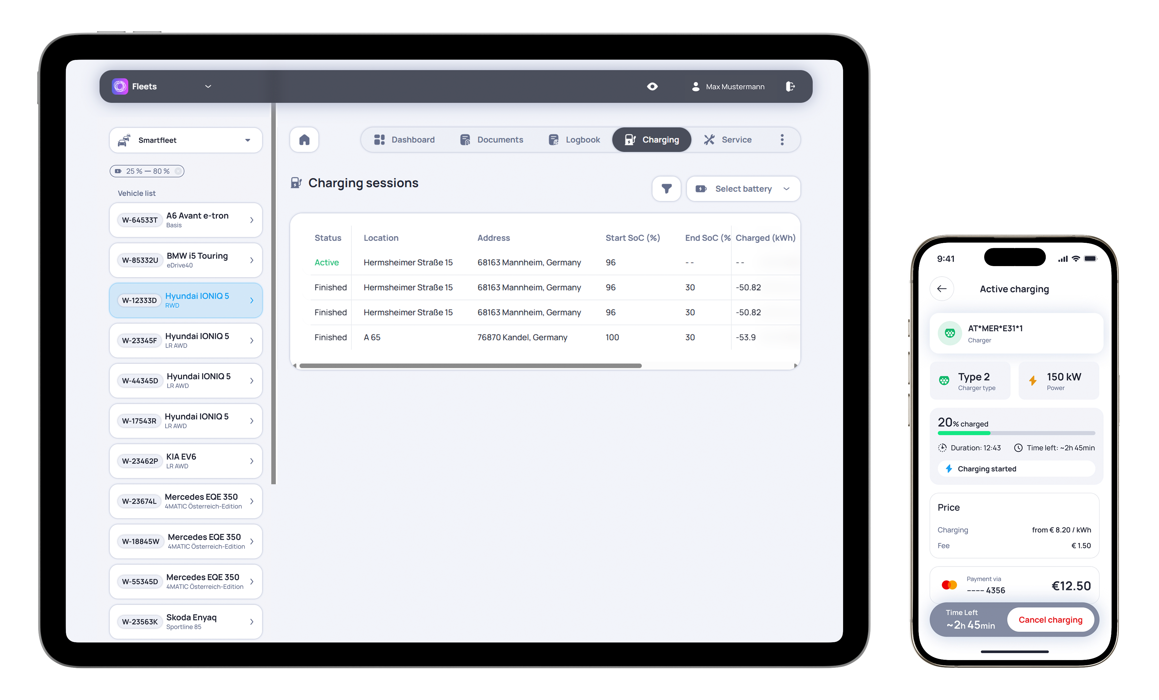 Charging app preview